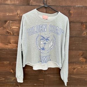 Show Me Your Mumu Golden Coast Snooze Cropped Sweatshirt